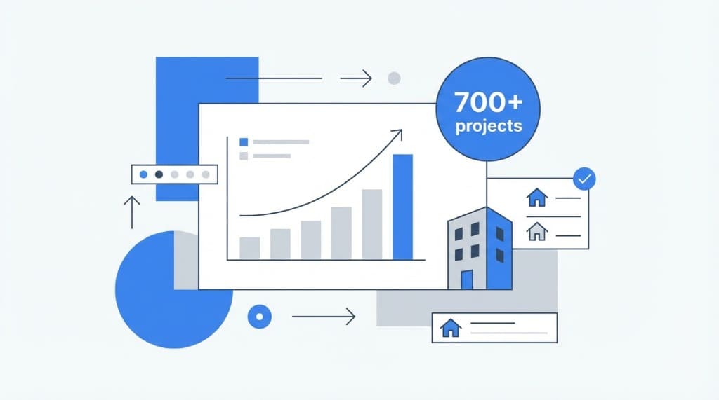 Data-driven property analytics: 700+ projects, investment rank, yield and DLD data