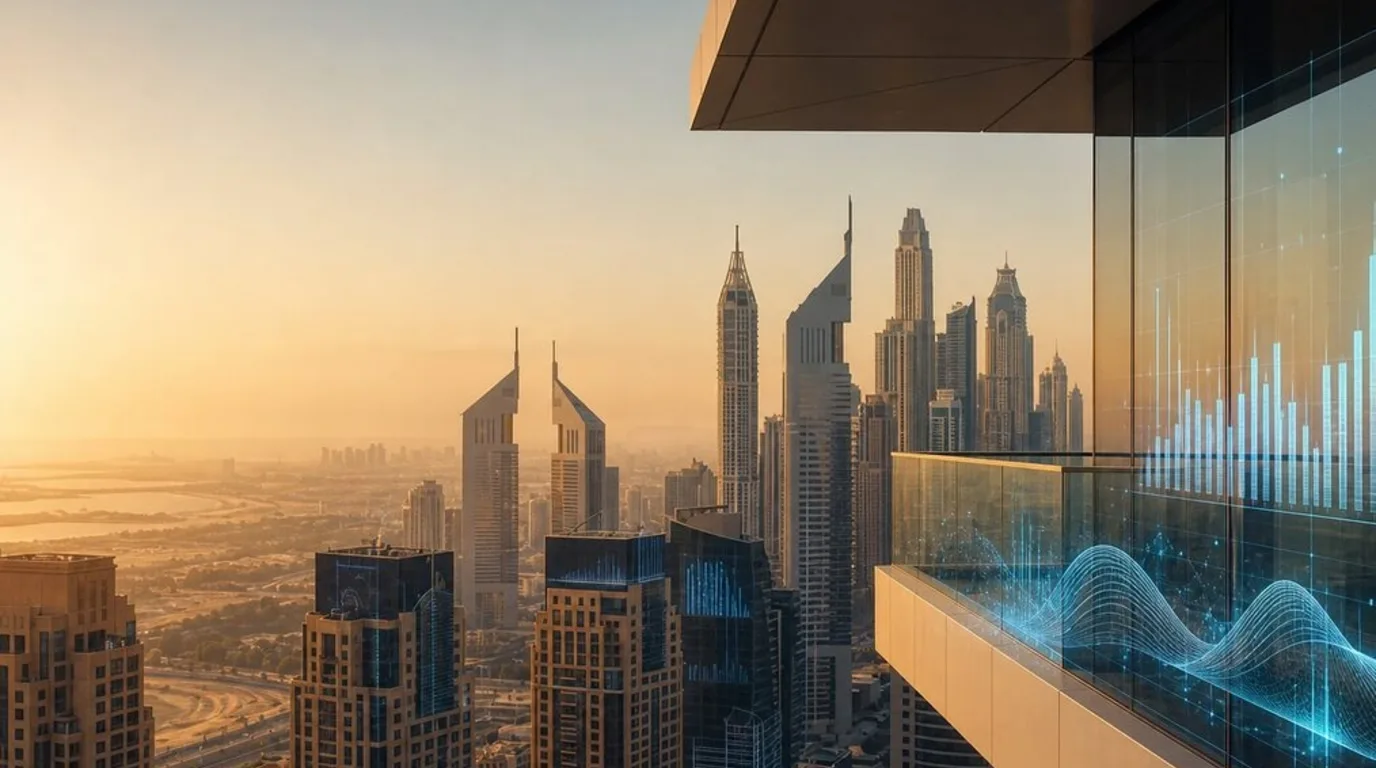 Dubai price growth chart without transaction volume warning overlay