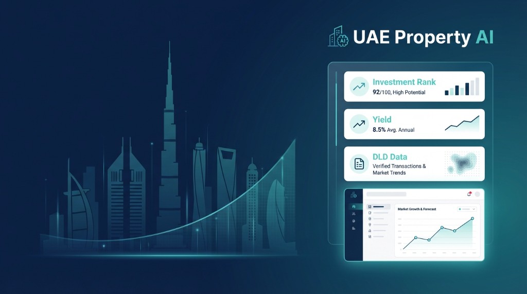 UAE Property AI $100 website — Dubai real estate DLD data and AI analysis product